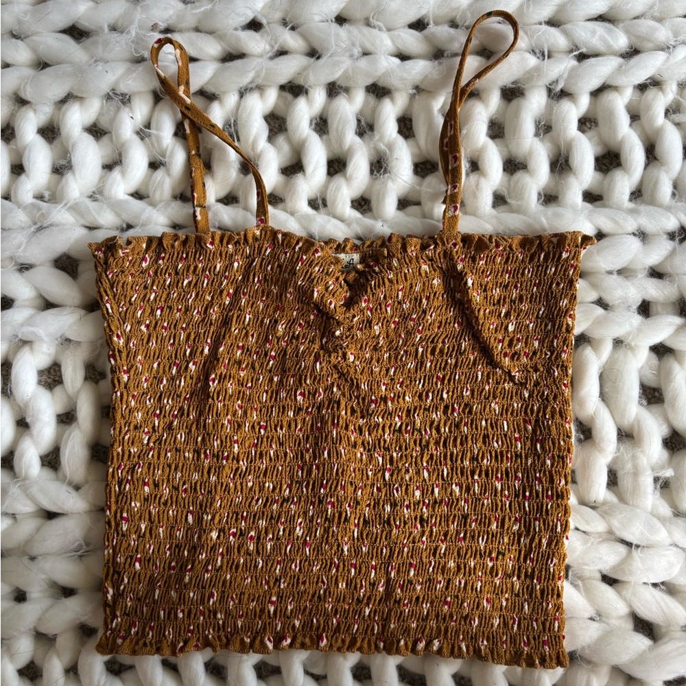 Smocked crop top